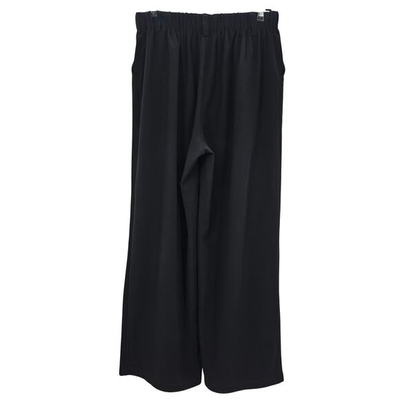 Halara Womans size L Tall Flex High Waisted Wide Leg Waffle Work Pants Black - Picture 4 of 7